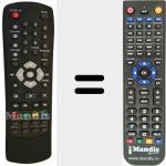Replacement remote control for REMCON669